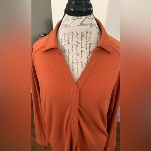 Plus Size, L/S button down